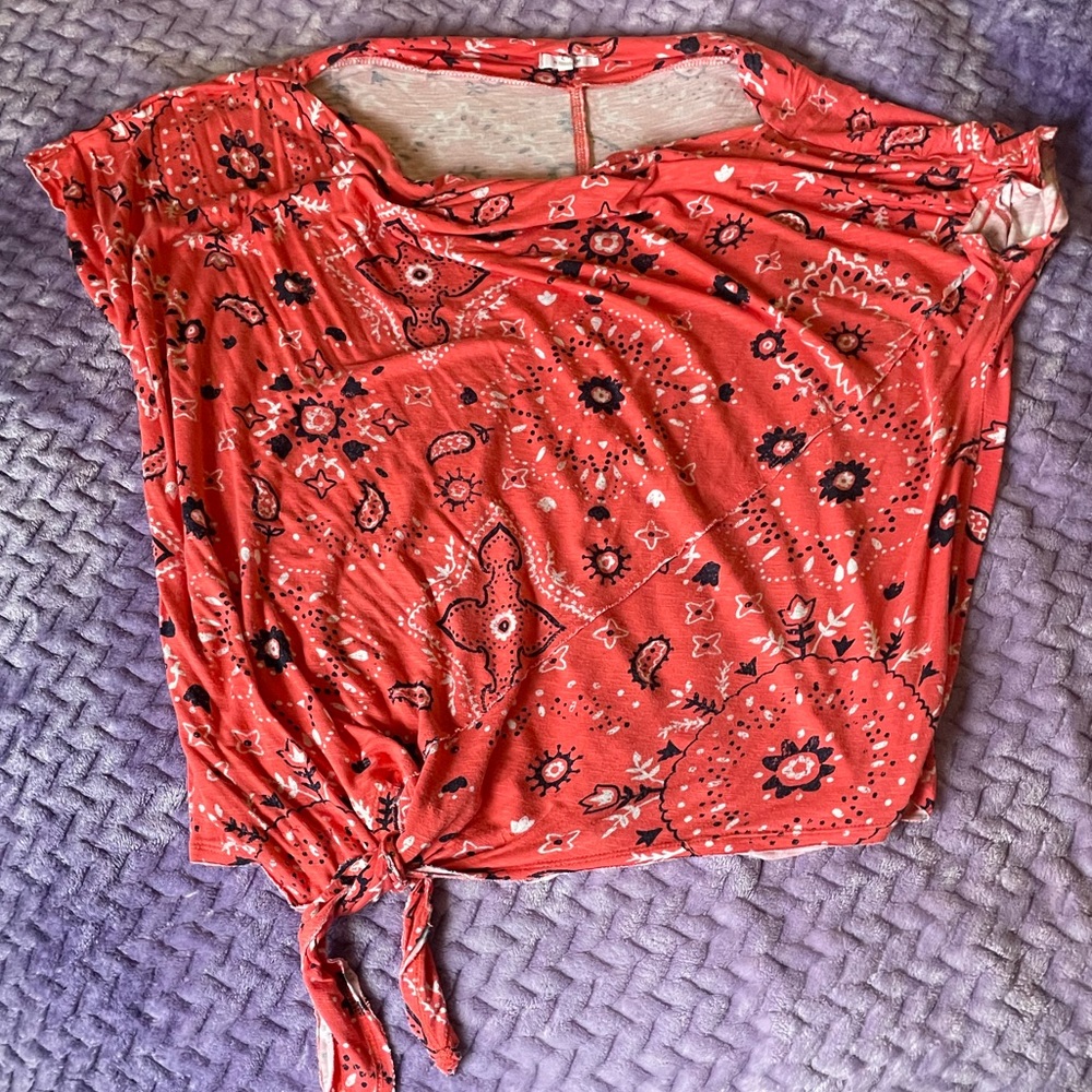 Maurices Tied Blouse